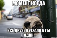момент когда все друзья уехали а ты один