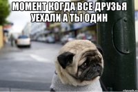 момент когда все друзья уехали а ты один 