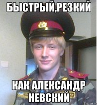 быстрый,резкий как александр невский