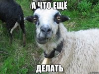 а что ещё делать