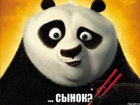  ... сынок?