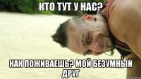 кто тут у нас? как поживаешь? мой безумный друг