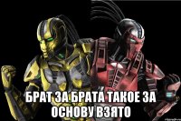  брат за брата такое за основу взято