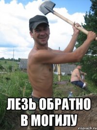  лезь обратно в могилу