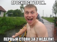 проснулся утром.. первый стояк за 2 недели!