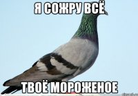 я сожру всё твоё мороженое