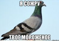 я сожру твоё мороженое