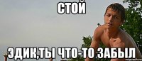 стой эдик,ты что-то забыл