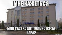 мне кажеться мли туду ходят только из-за бара?