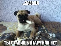 ...заебал ты ставишь heavy или нет