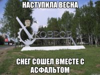 наступила весна снег сошел вместе с асфальтом