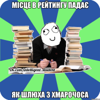 місце в рейтингу падає як шлюха з хмарочоса