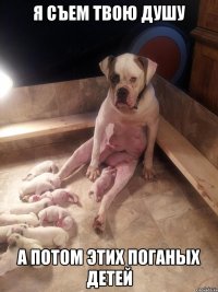 я съем твою душу а потом этих поганых детей