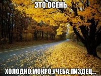 это осень холодно,мокро,учеба,пиздец...
