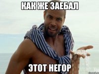 как же заебал этот негор