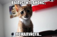 выпустите анонс.. пожалуйста...