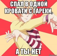 спал в одной кровати с гареки, а ты-нет