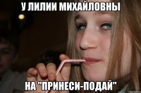 у лилии михайловны на "принеси-подай"