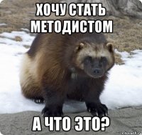 хочу стать методистом а что это?