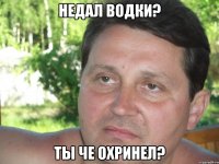 недал водки? ты че охринел?