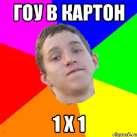 гоу в картон 1 х 1