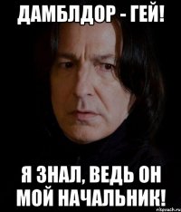 дамблдор - гей! я знал, ведь он мой начальник!