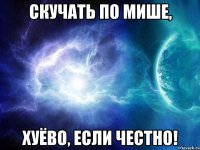 скучать по мише, хуёво, если честно!