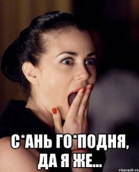  с*ань го*подня, да я же...
