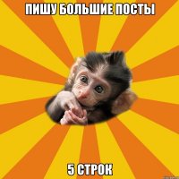 пишу большие посты 5 строк