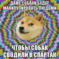 даже собаки будут манипулировать людьми чтобы собак сводили в спартак