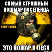 самый страшный кошмар поселенца это пожар в лесу