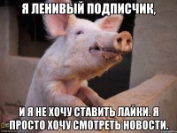 я ленивый подписчик, и я не хочу ставить лайки. я просто хочу смотреть новости.