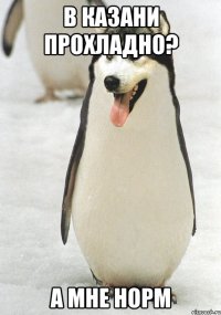 в казани прохладно? а мне норм