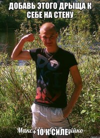 добавь этого дрыща к себе на стену +10 к силе