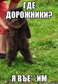 где дорожники? я въе** им