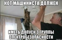 кот машиниста должен иметь допуск 3 группы электробезопасности