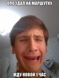опоздал на маршутку жду новой 1 час