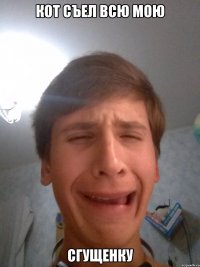 кот съел всю мою сгущенку