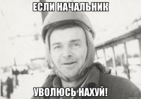 если начальник уволюсь нахуй!