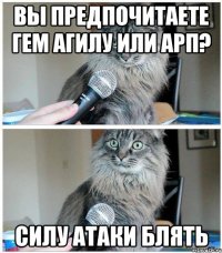 вы предпочитаете гем агилу или арп? силу атаки блять