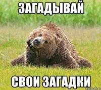 загадывай свои загадки