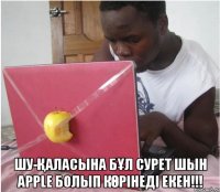  шу-қаласына бұл сурет шын apple болып көрінеді екен!!!
