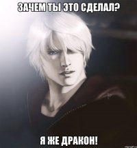 зачем ты это сделал? я же дракон!