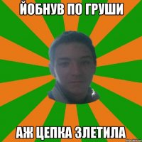 йобнув по груши аж цепка злетила