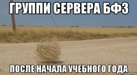 группи сервера бф3 после начала учебного года