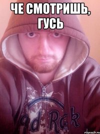 че смотришь, гусь 