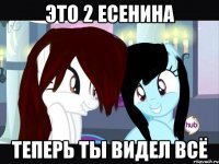 это 2 есенина теперь ты видел всё