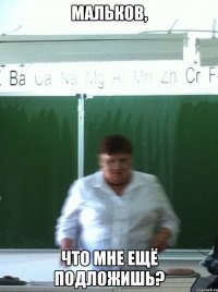 мальков, что мне ещё подложишь?