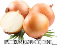  i wanna see you cry, bitch,