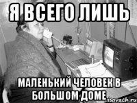 я всего лишь маленький человек в большом доме